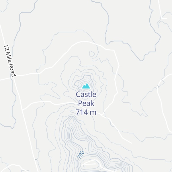 Map of Castle Peak