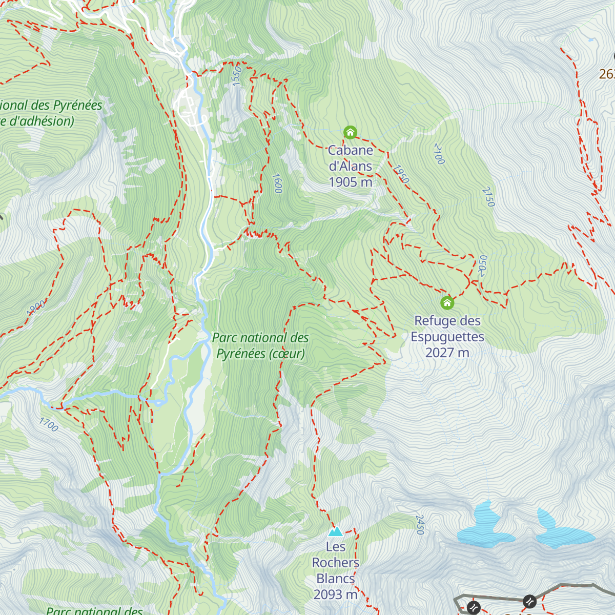 Chalet du Pailla map
