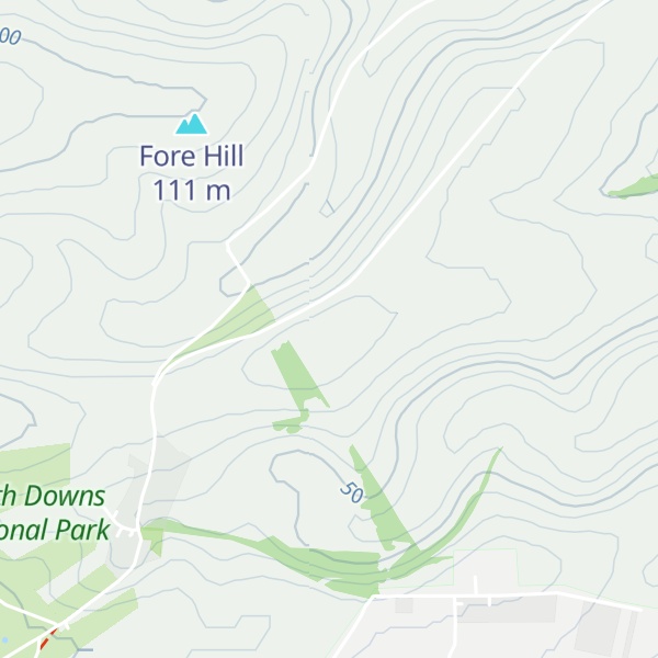 Map of Southease Hill