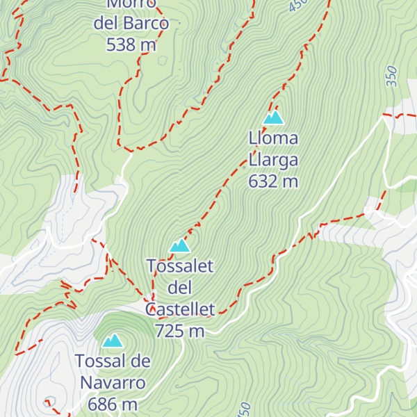 Map of La Sella del Cau