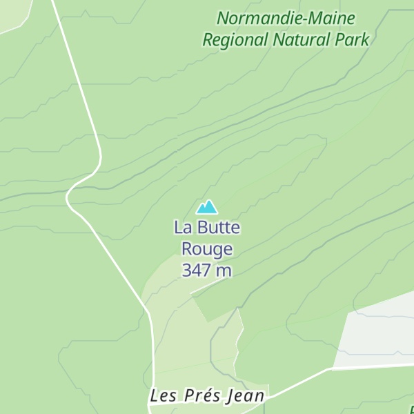 Map of La Butte Rouge