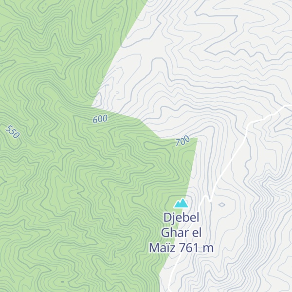 Map of Djebel Cedert ed Doum