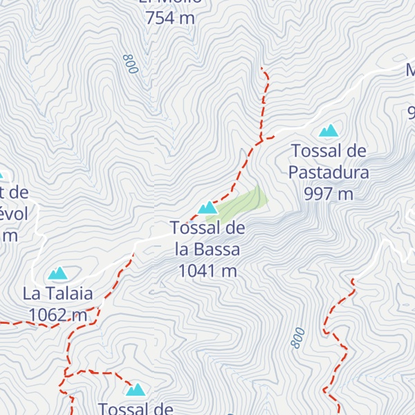 Map of Tossal de la Bassa