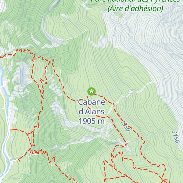 Map of Cabane d'Alans
