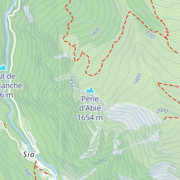 Map of Pène d'Abié