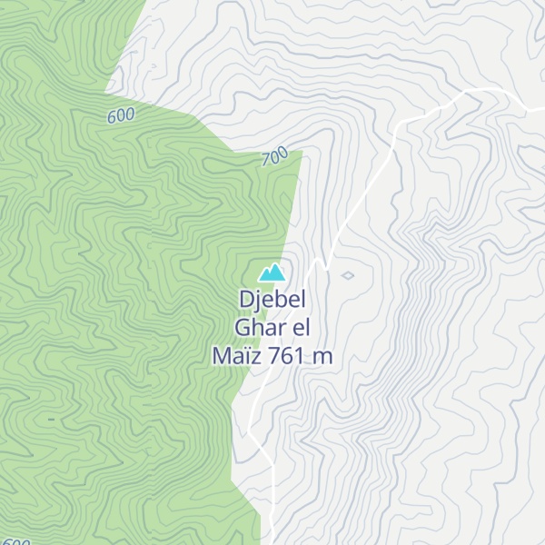 Map of Djebel Ghar el Maïz