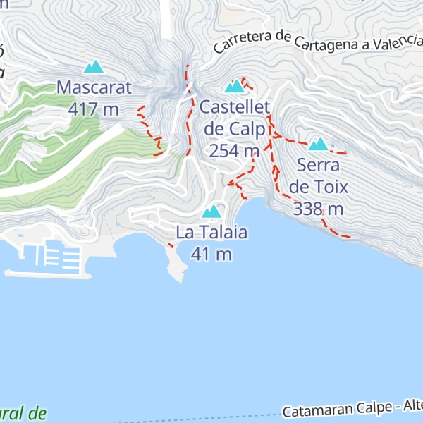 Map of La Talaia