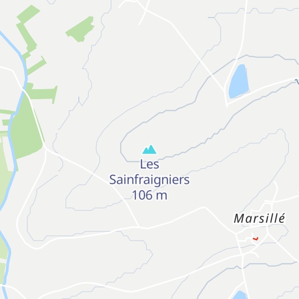 Map of Les Sainfraigniers