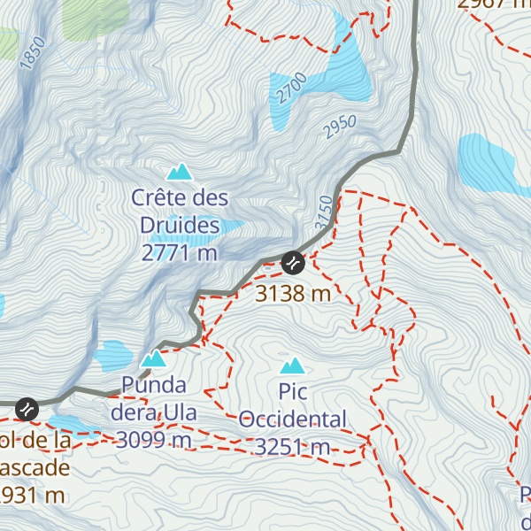 Map of Punda deras Crepas