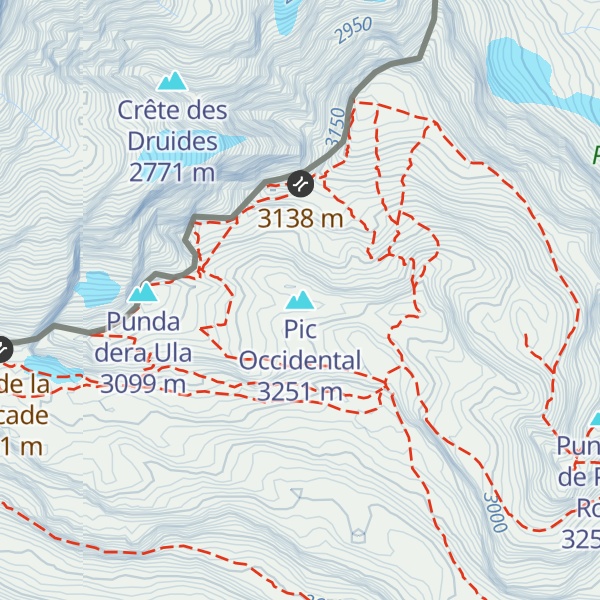 Map of Pic Occidental