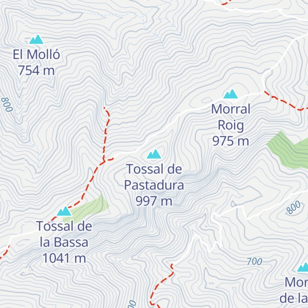 Map of Tossal de Pastadura