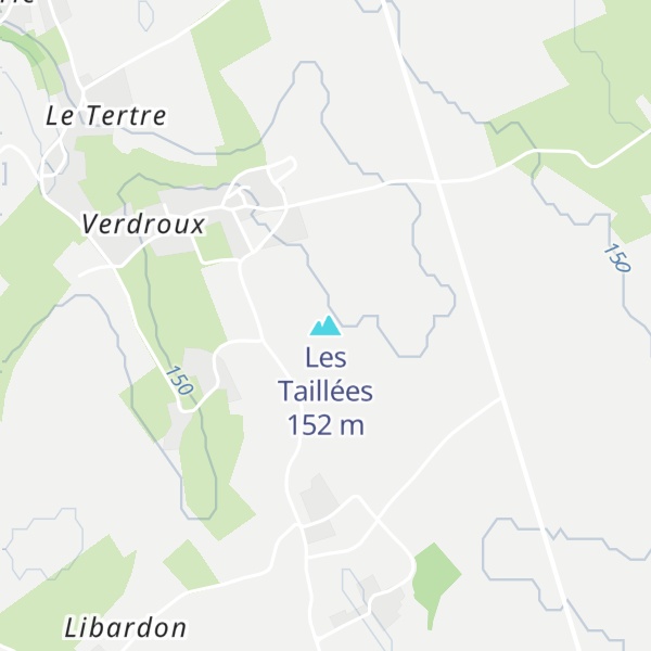 Map of Les Taillées