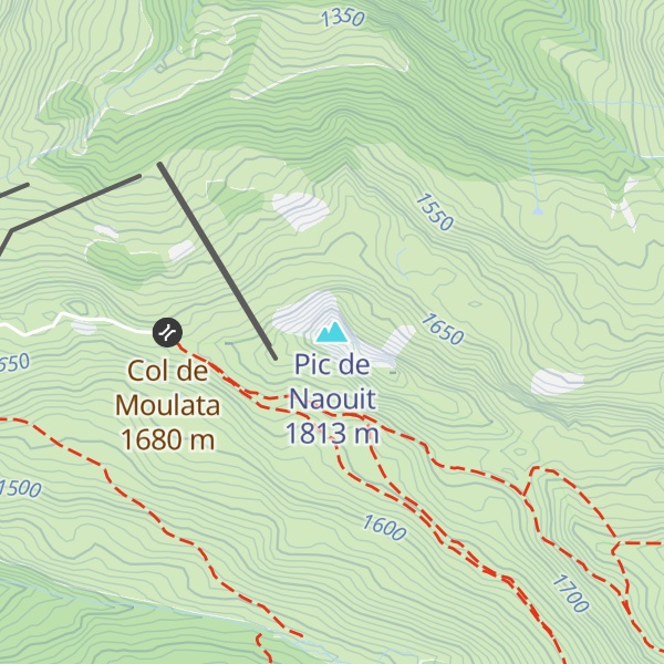 Map of Pic de Naouit