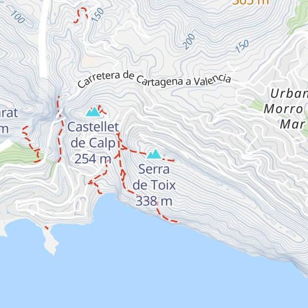 Map of Serra de Toix