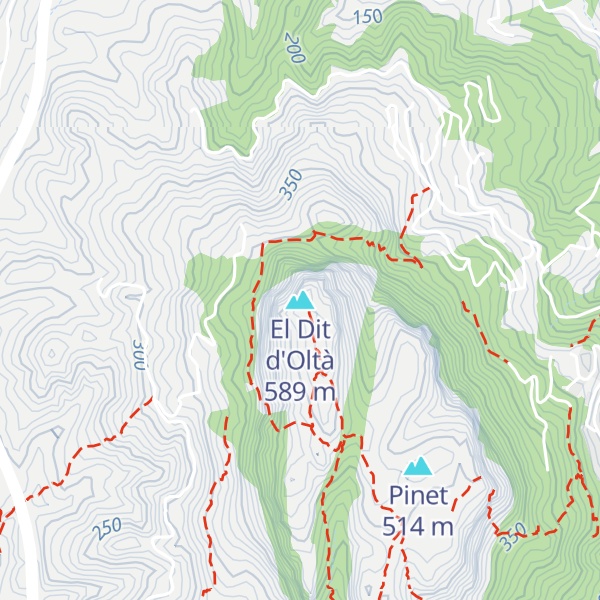 Map of El Dit d'Oltà