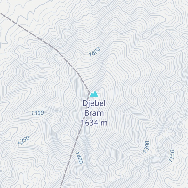 Map of Djebel Bram