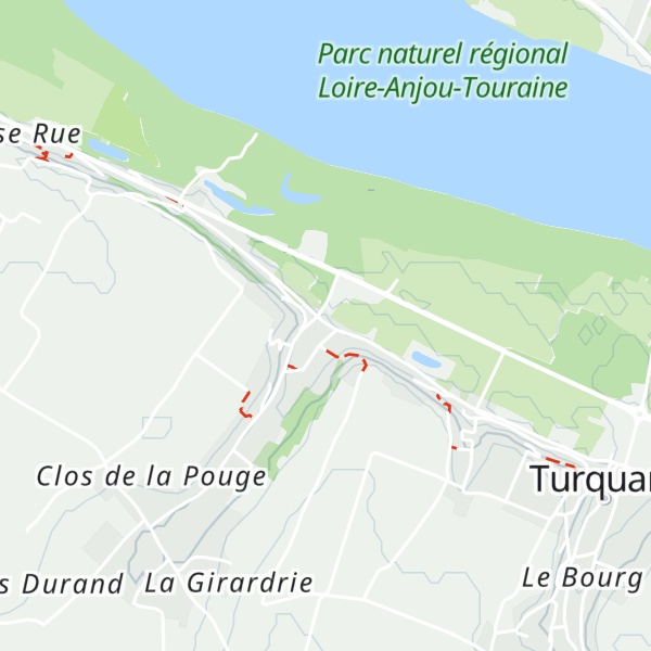 Map of Gîte - La Closerie de Parnay