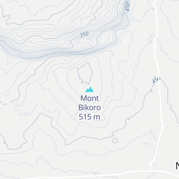 Map of Mont Bikoro
