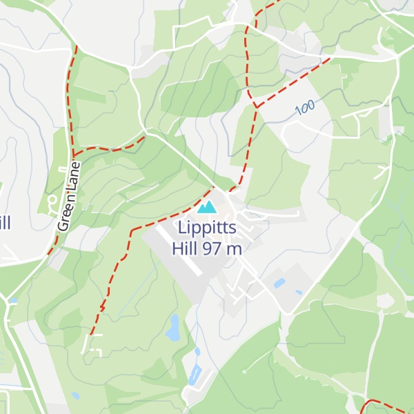 Map of Lippitts Hill