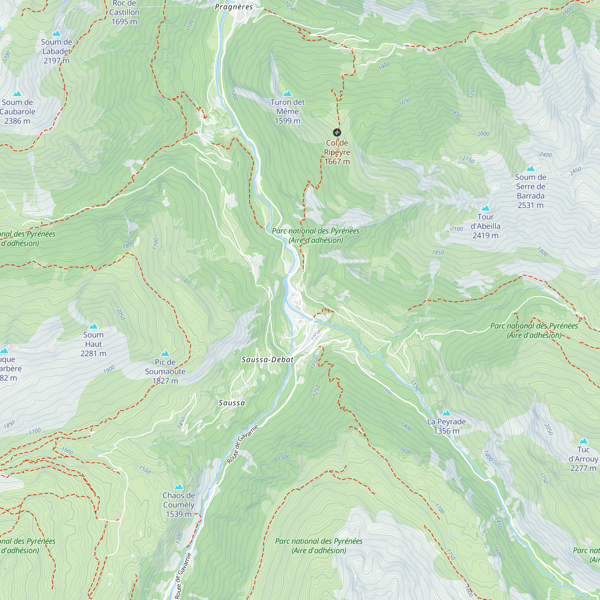 Point d'Information touristique de Gèdre map