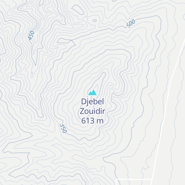 Map of Djebel Zouidir