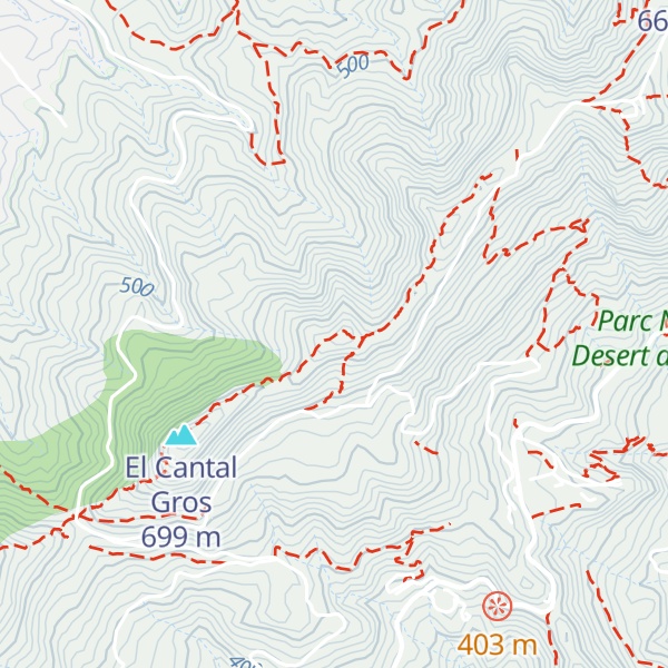 Map of El Caragol de Panxa