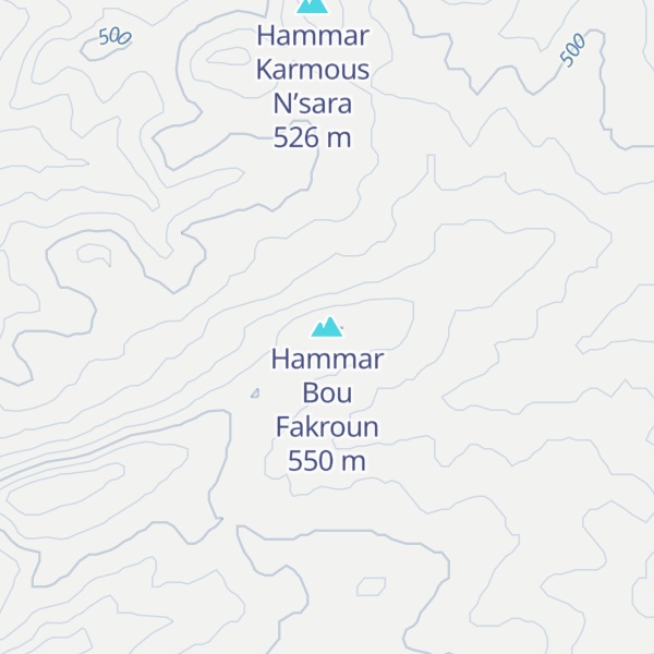 Map of Hammar Bou Fakroun