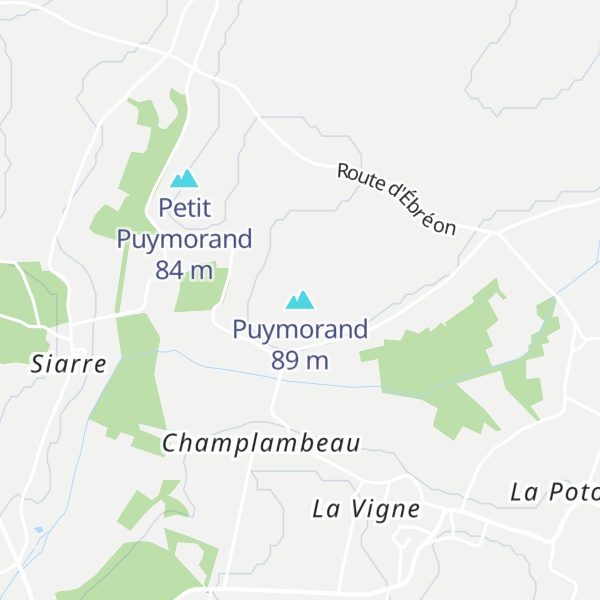 Map of Puymorand