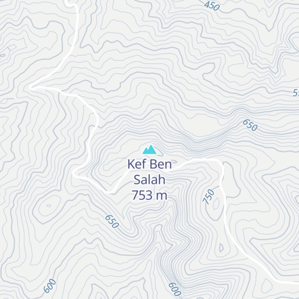 Map of Kef Ben Salah