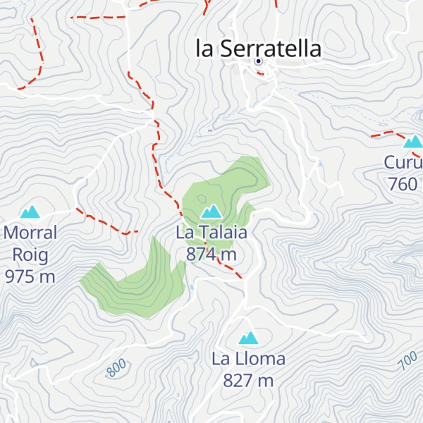 Map of La Talaia