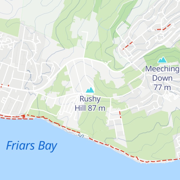 Map of Rushy Hill