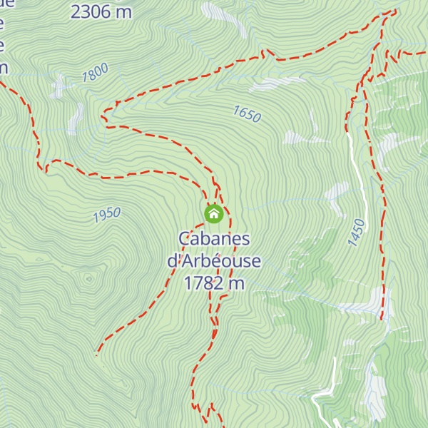 Map of Cabanes d'Arbéouse