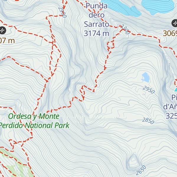Map of Peña dero Baste