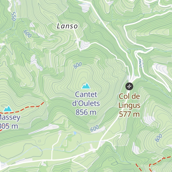 Map of Cantet d'Oulets