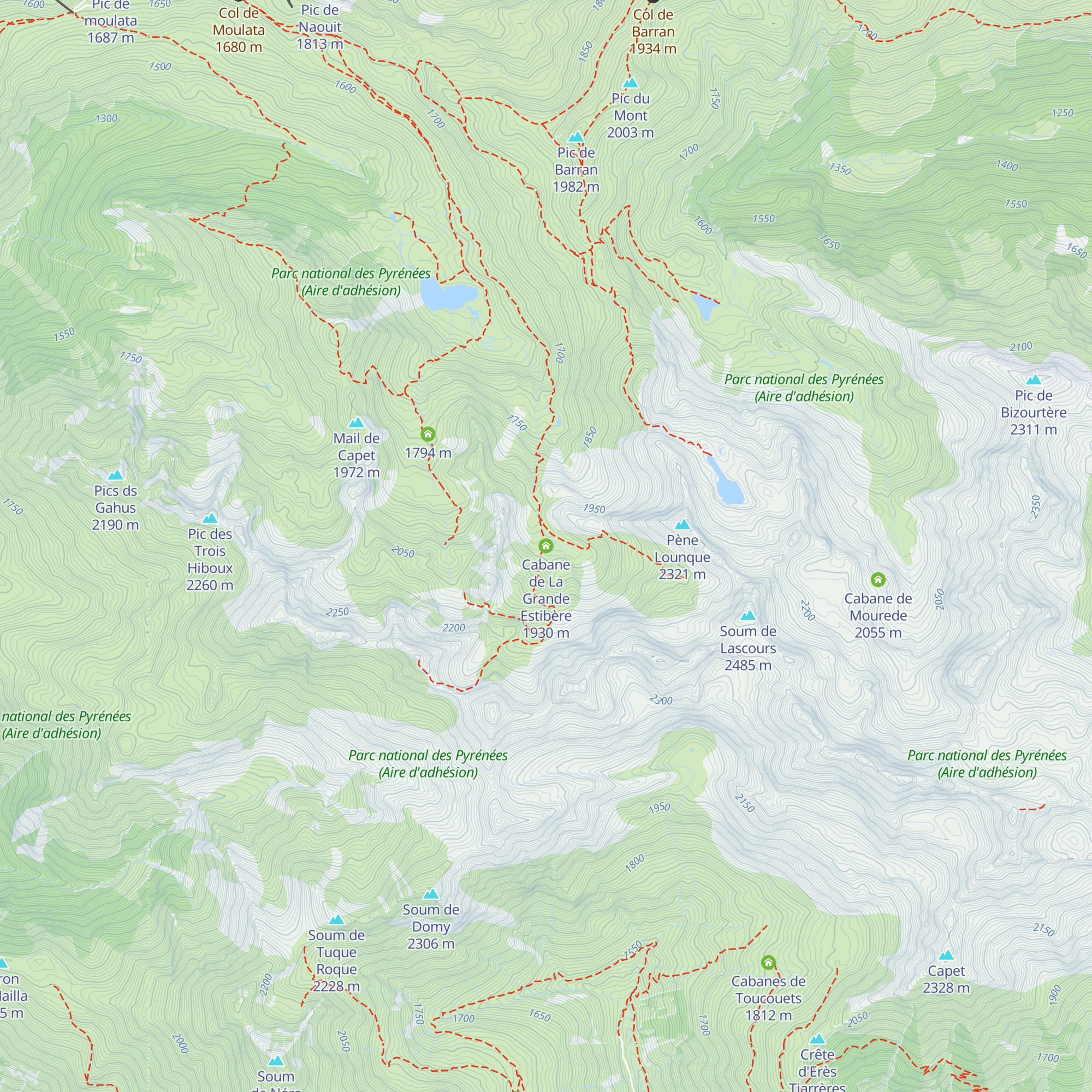 Cabane de La Grande Estibère map