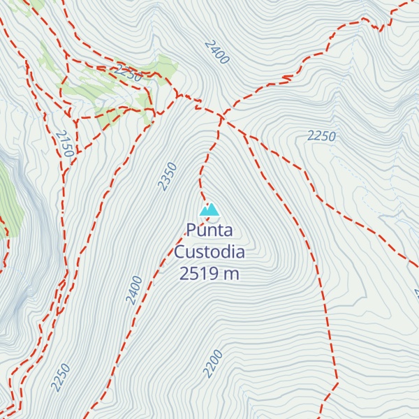 Map of Punta Custodia