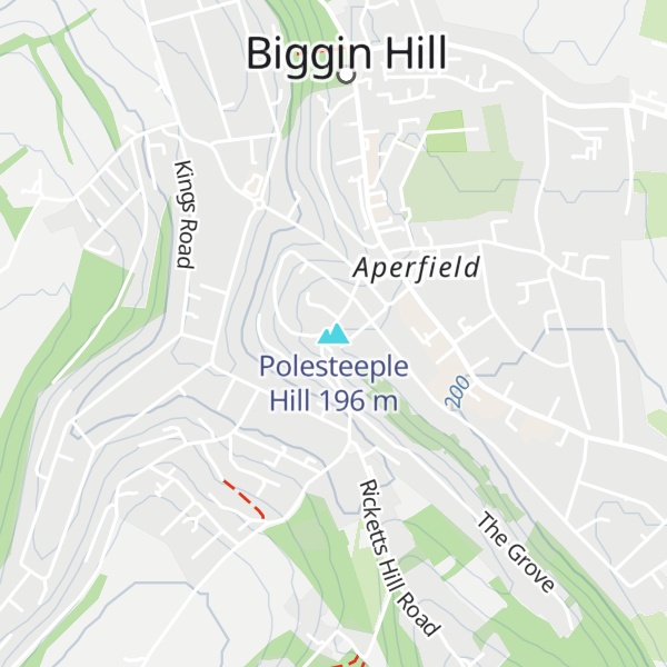 Map of Polesteeple Hill