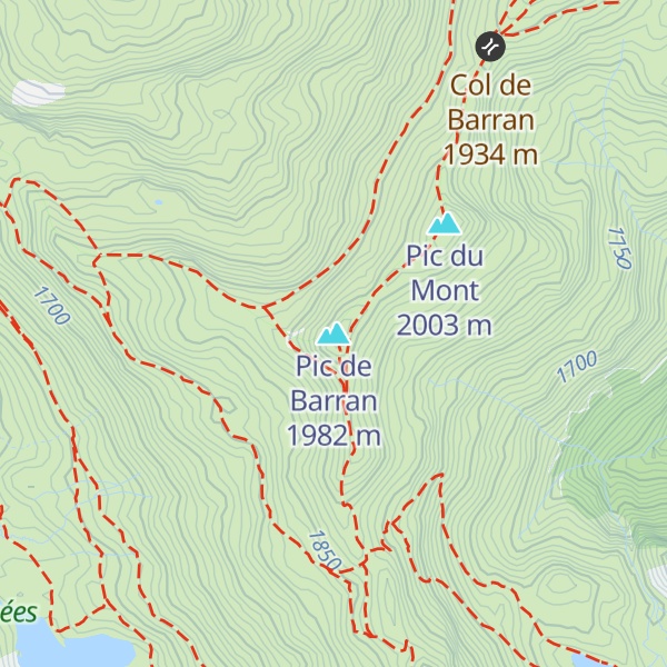 Map of Pic de Barran