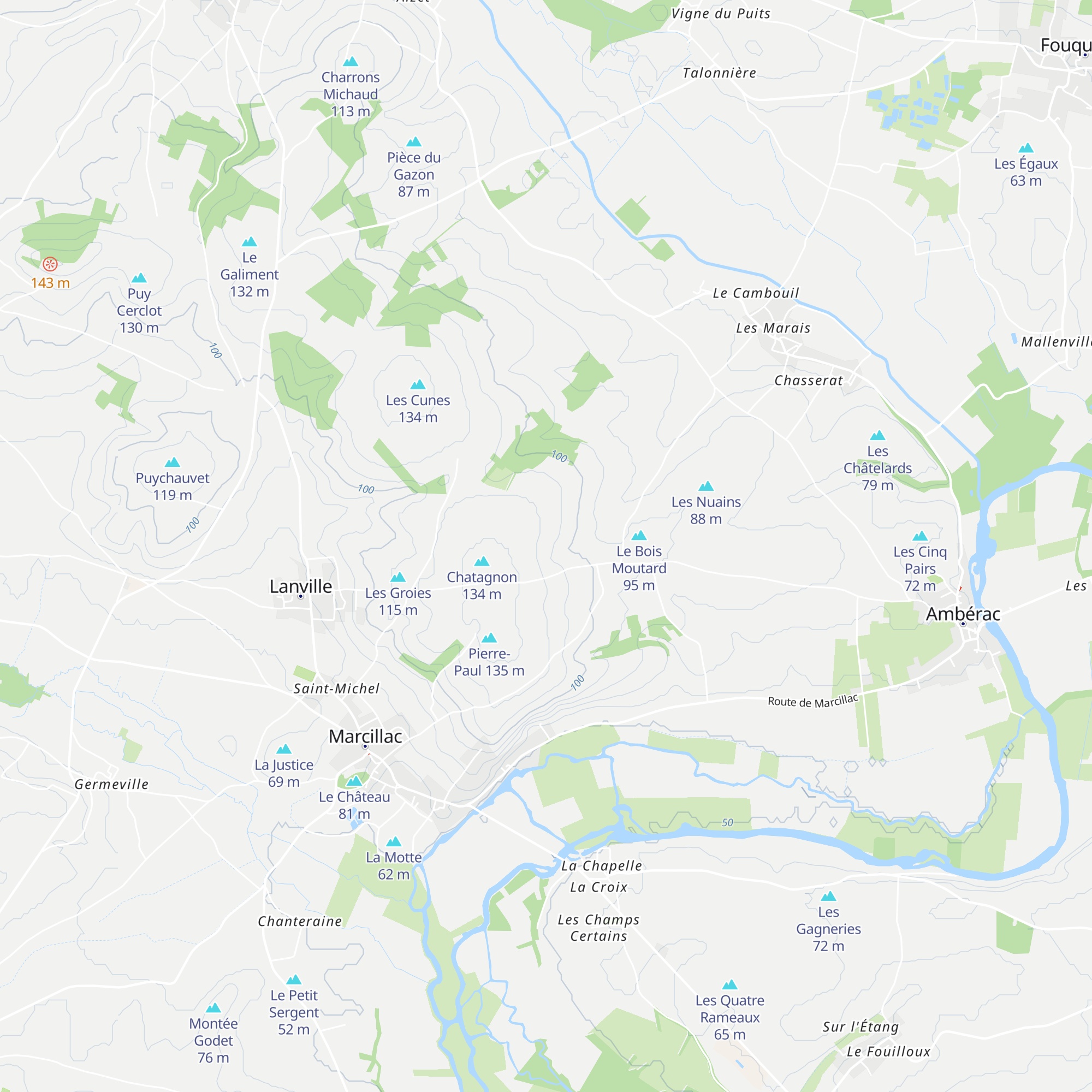 Chataignon map