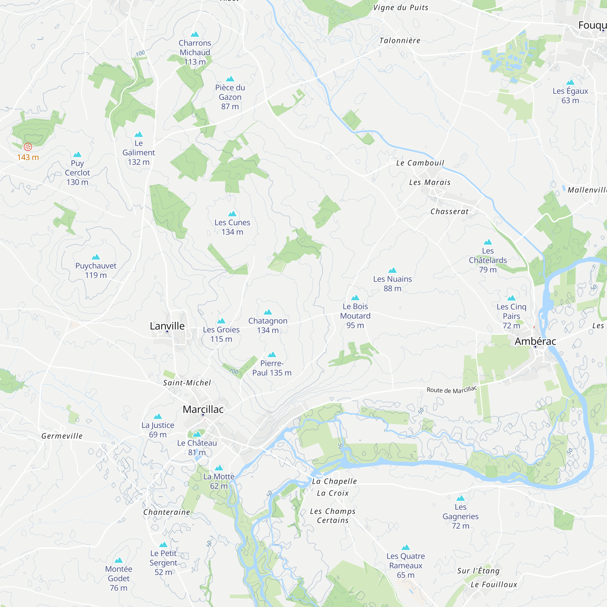 Chataignon map