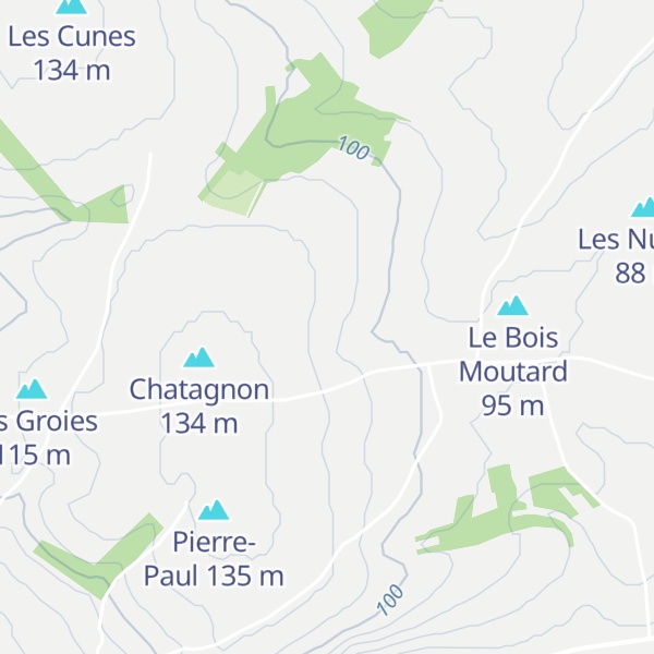 Map of Chataignon