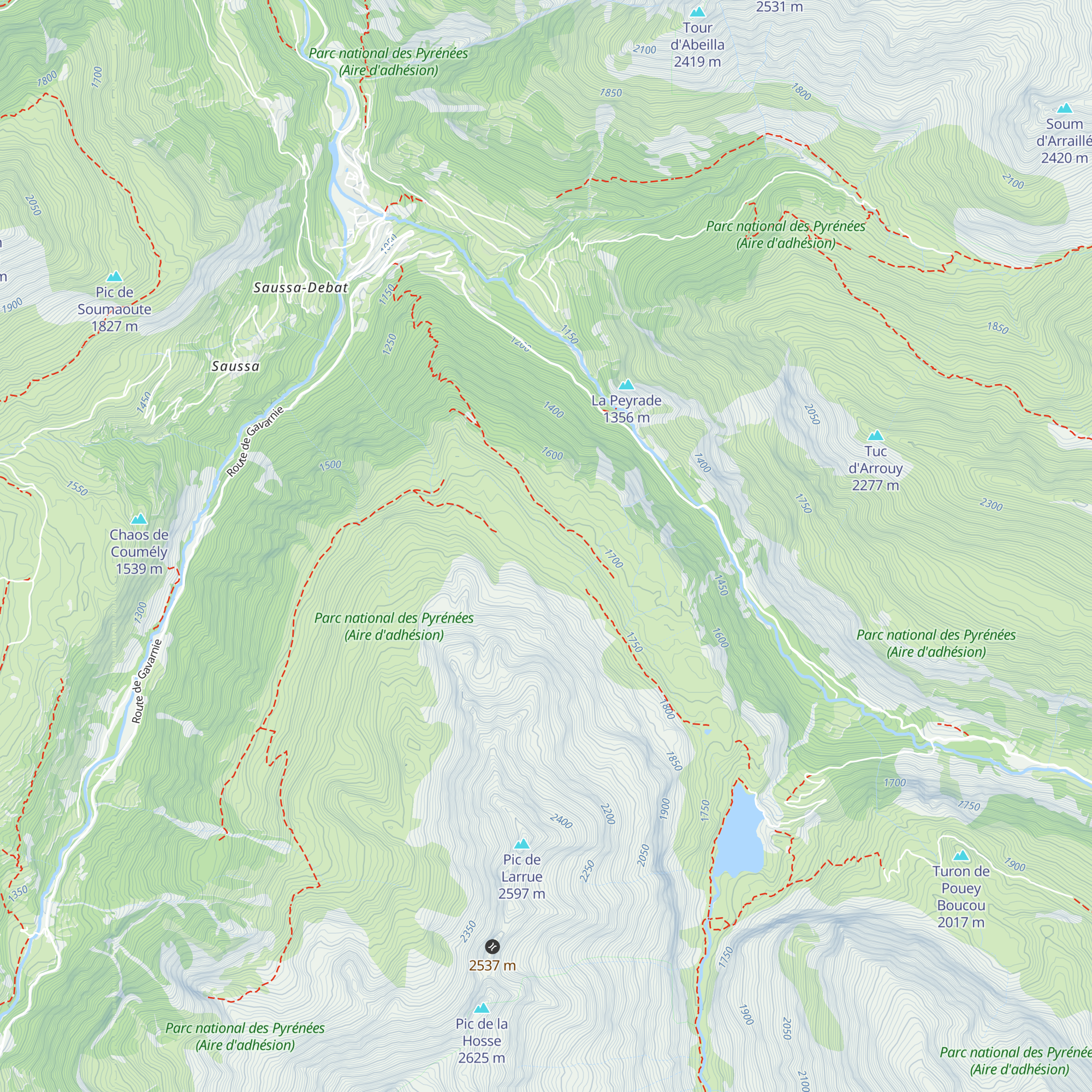 Cabane Blanque map