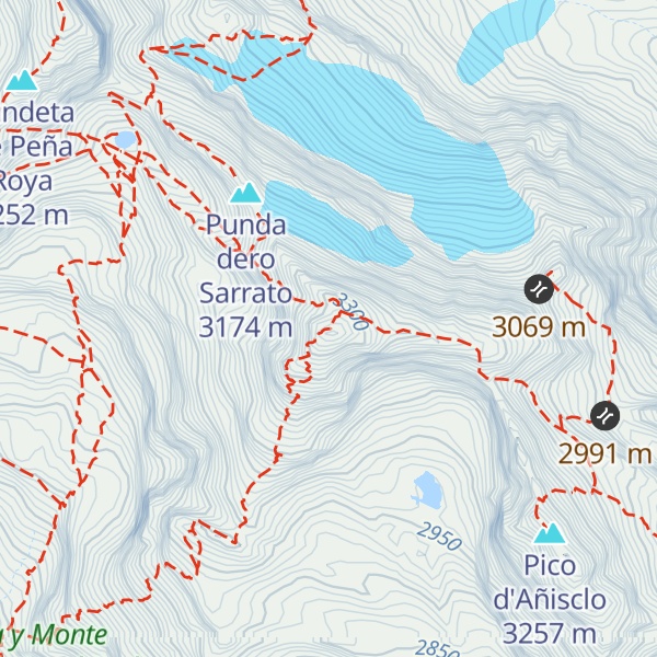 Map of Monte Perdido