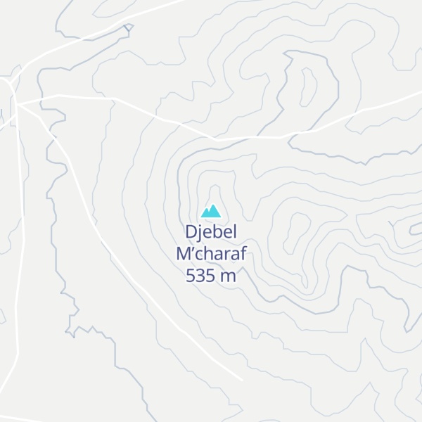 Map of Djebel M’charaf