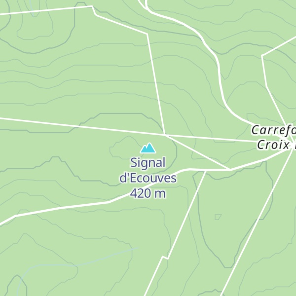 Map of Signal d'Ecouves