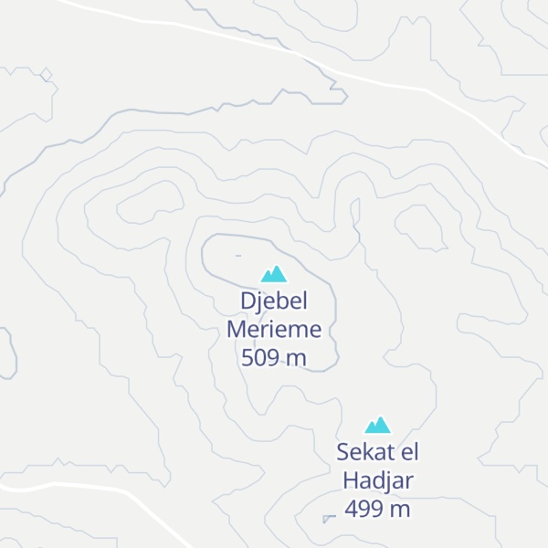 Map of Djebel Merieme