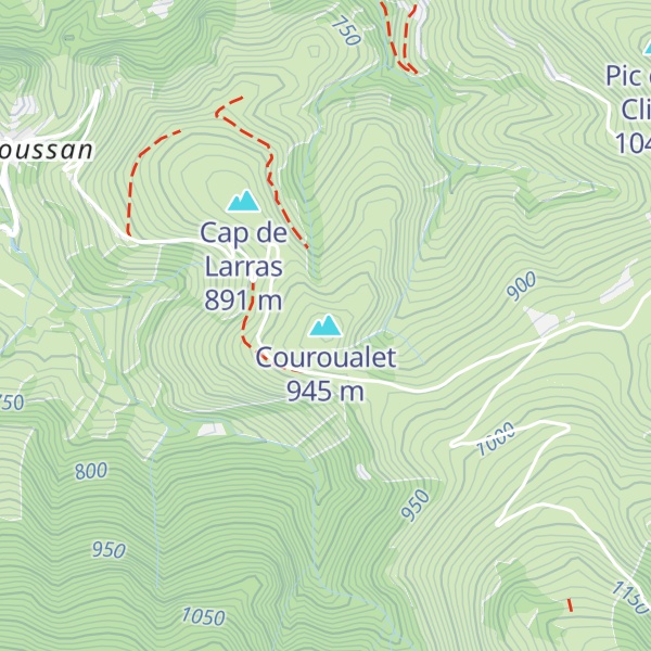 Map of Couroualet