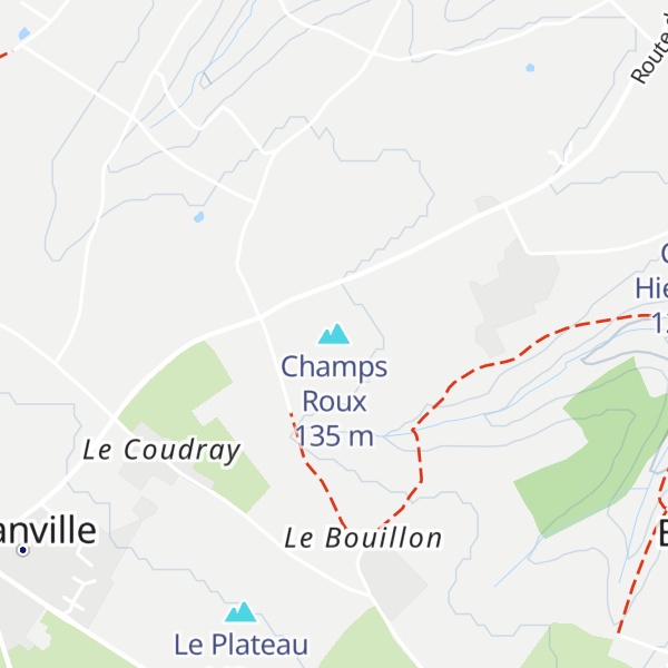 Map of Champs Roux