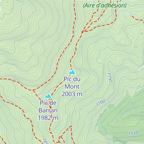 Map of Pic du Mont