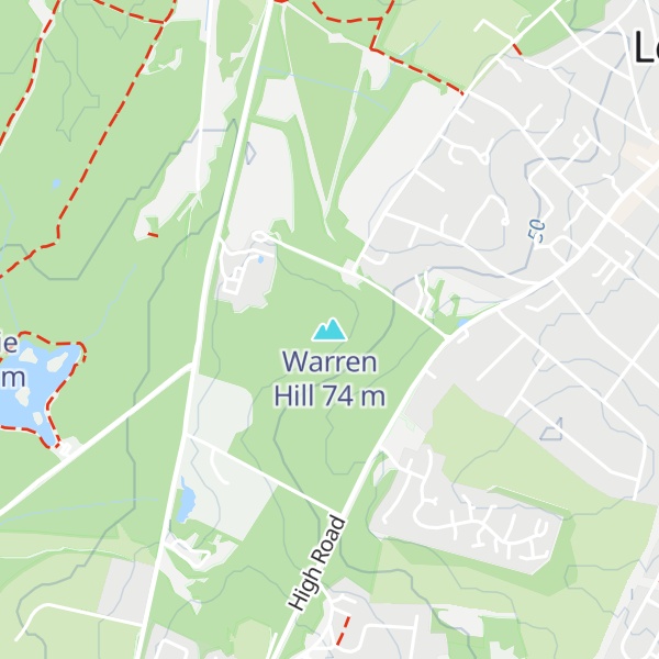 Map of Warren Hill